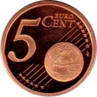 (2013) Монета Германия  2013 год 5 центов  Двор A  PROOF